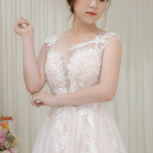 Váy cưới chữ A tay hến