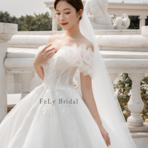 Váy cưới xòe phồng công chúa