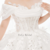 Váy Cưới Hoa Trễ Vai – Đắm Chìm Lãng Mạn Từ Fely Bridal