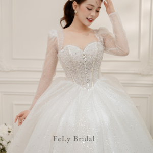 Váy Cưới Bồng Cổ Tim: Biểu Tượng Của Vẻ Đẹp Thanh Thoát