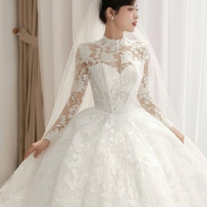 Váy Cưới Công Chúa Ren Cao Cấp