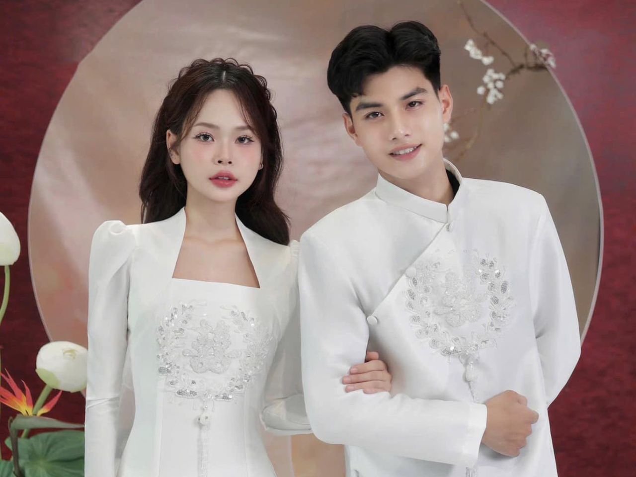 10 Mẫu Áo Dài Ăn Hỏi Màu Trắng Đẹp Thanh Lịch