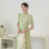 Áo dài lụa bê tráp cánh tiên