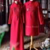 Bộ áo dài lụa Song Hỷ liên hoa