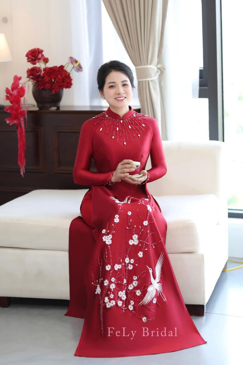 mau ao dai me co dau 2
