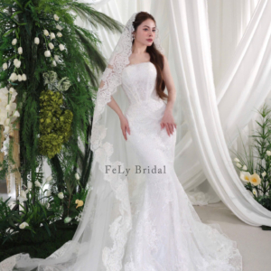 Váy cưới đuôi cá ren voan sang trọng