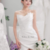 Váy cưới ngắn nơ lưng