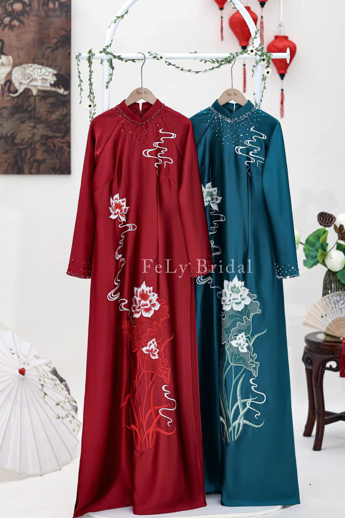 ao dai cuoi me chong 2