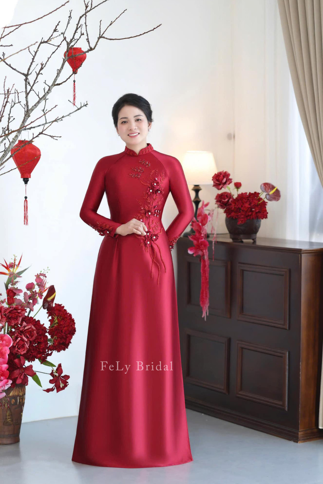 ao dai cuoi me chong 3