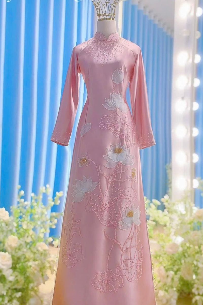 ao dai cuoi mau hong 4