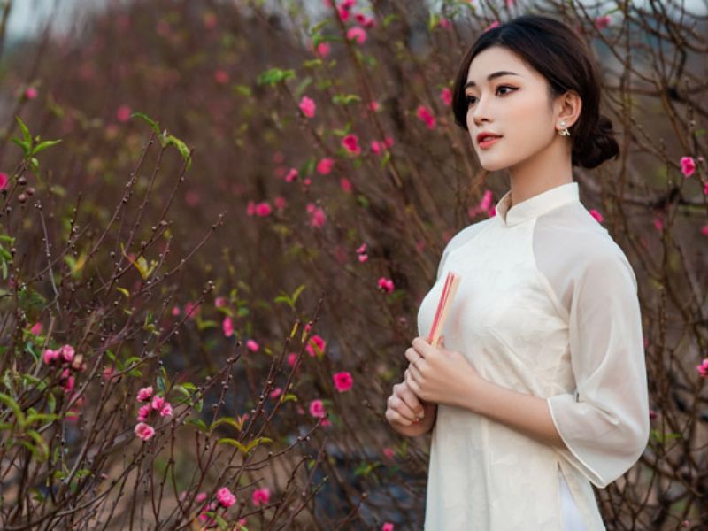 tao dang chup ao dai tet 