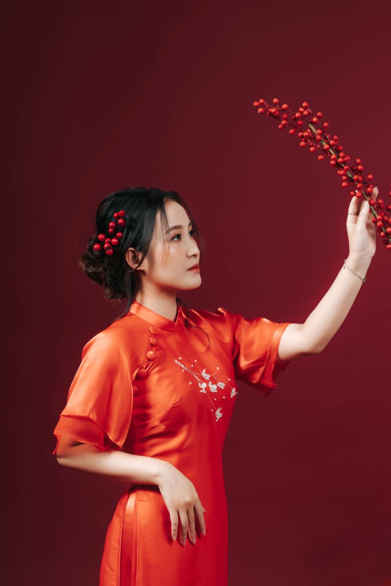 tao dang chup ao dai tet 