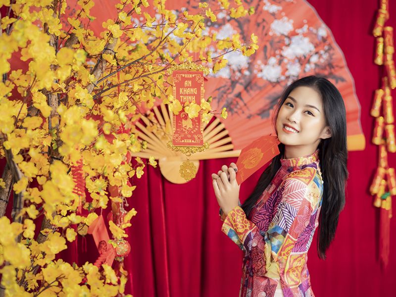 tao dang chup ao dai tet 