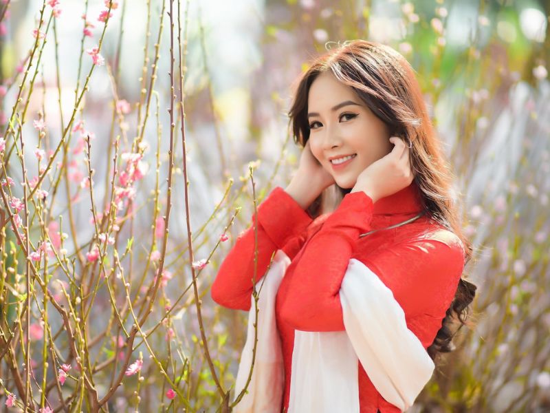 tao dang chup ao dai tet