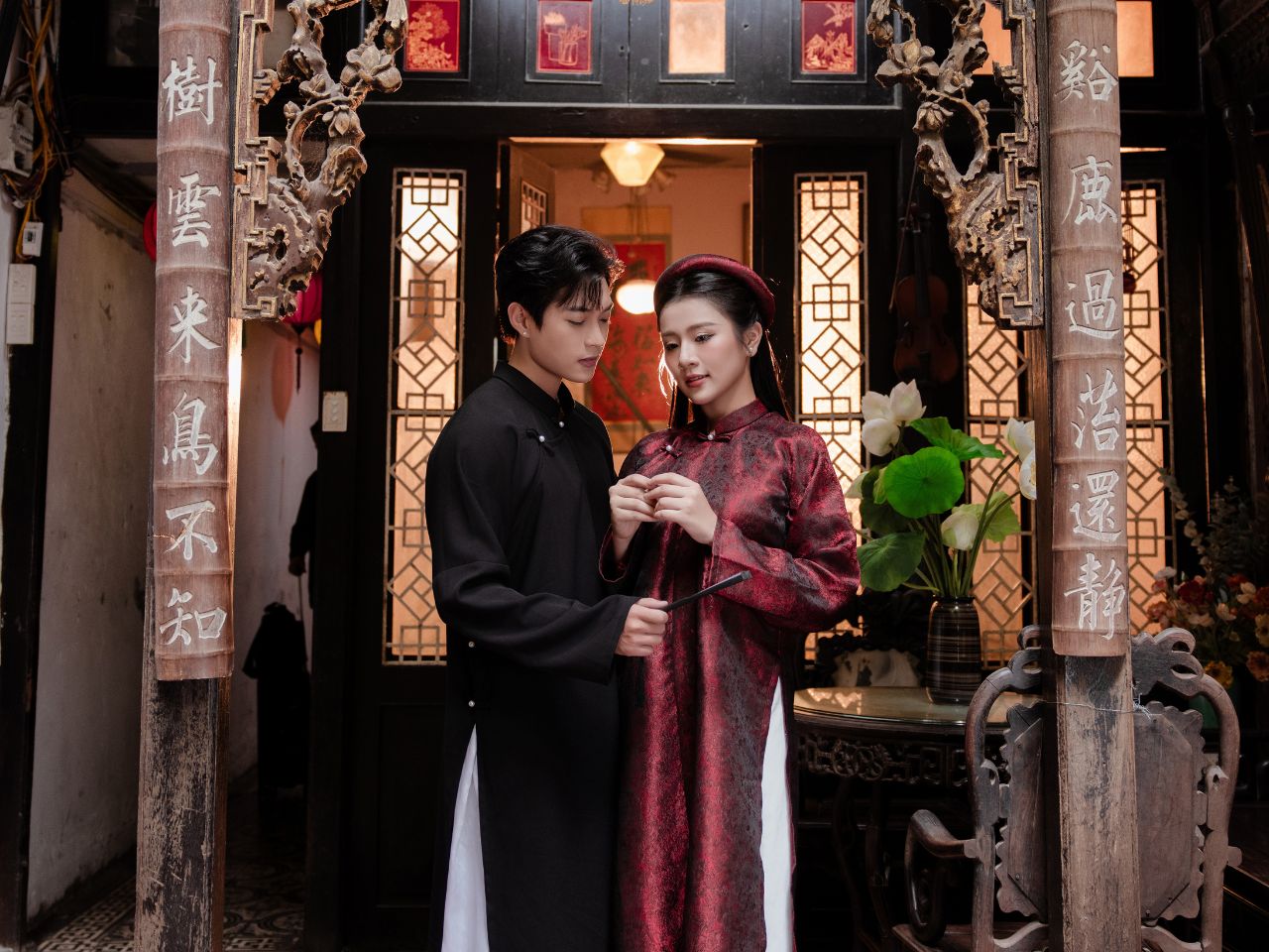 Top Mẫu Áo Dài Cách Tân Dáng Suông Sang Trọng