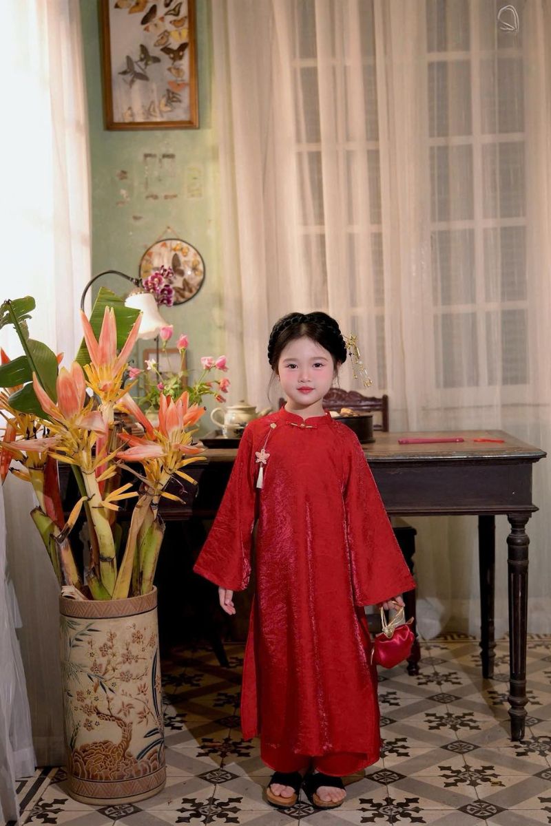 ao dai me va be1
