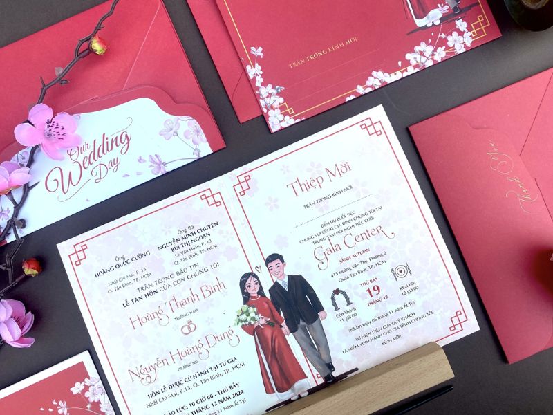 thiep cuoi truyen thong mau do 1