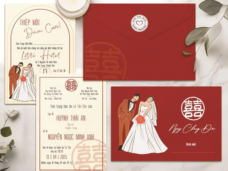 thiep cuoi truyen thong mau do 6