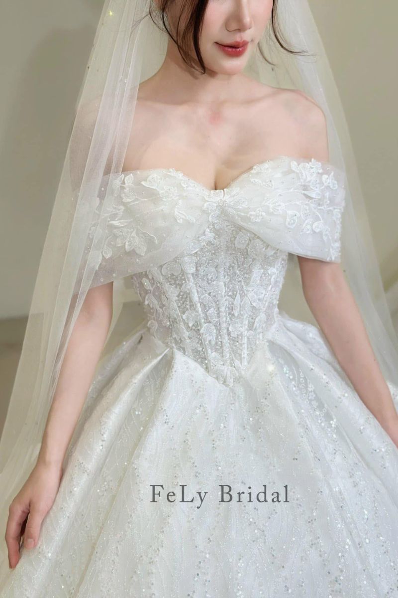 Váy Công Chúa Bạch Nguyệt Corset