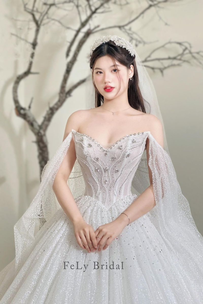Váy Cưới Công Chúa Illumina Pearl