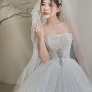 Váy Tulle Ánh Sao Corset Đính Pha Lê