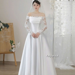 Váy Chữ A Tay Ren Hoa Cổ Thuyền