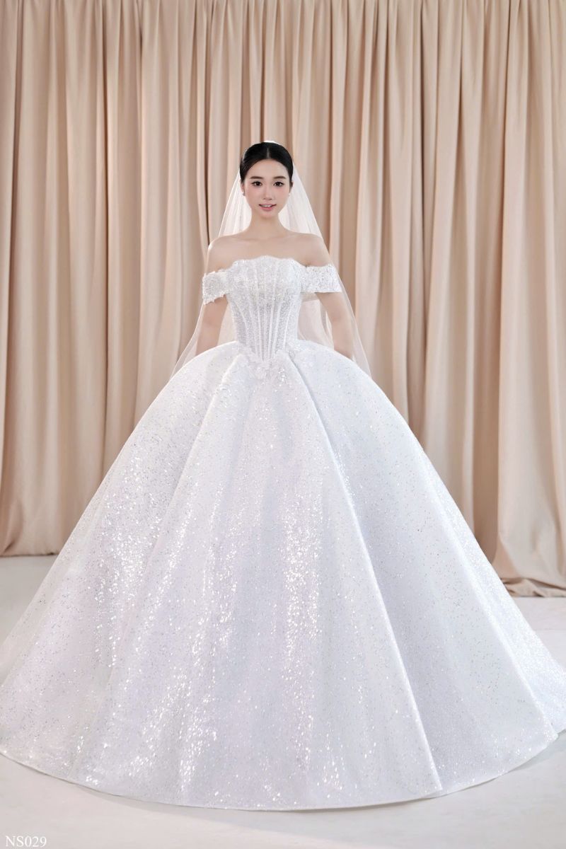 Váy Công Chúa Vai Trễ Thanh Tao