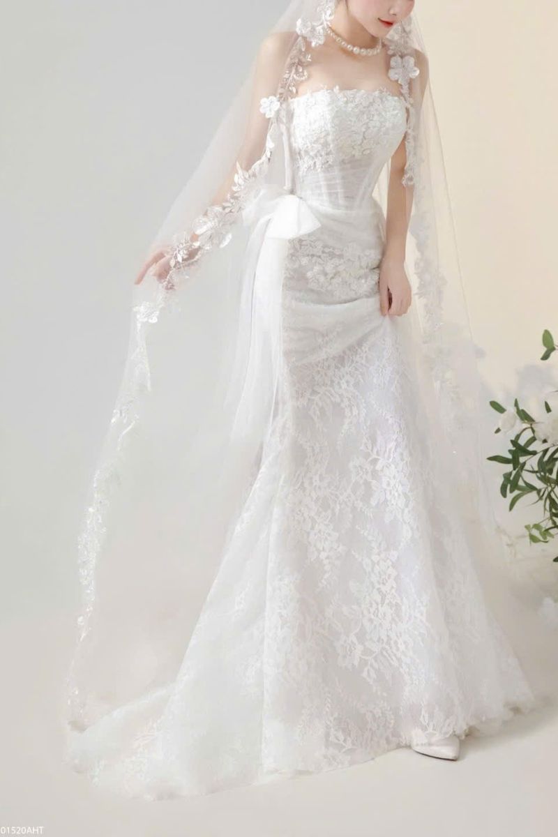 Váy Cưới Ren Nàng Thơ Ánh Sương