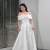 Váy Cưới Thanh Lịch Nơ Nhẹ Sương Mai