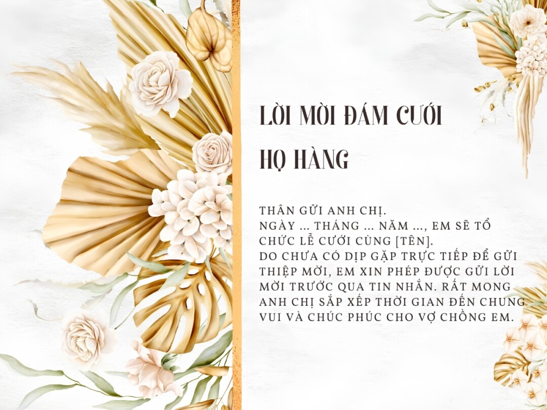 Tổng Hợp Mẫu Tin Nhắn Mời Đám Cưới Cho Mọi Đối Tượng