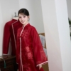 Áo Dài Cưới Hồng Loan Sắc Son